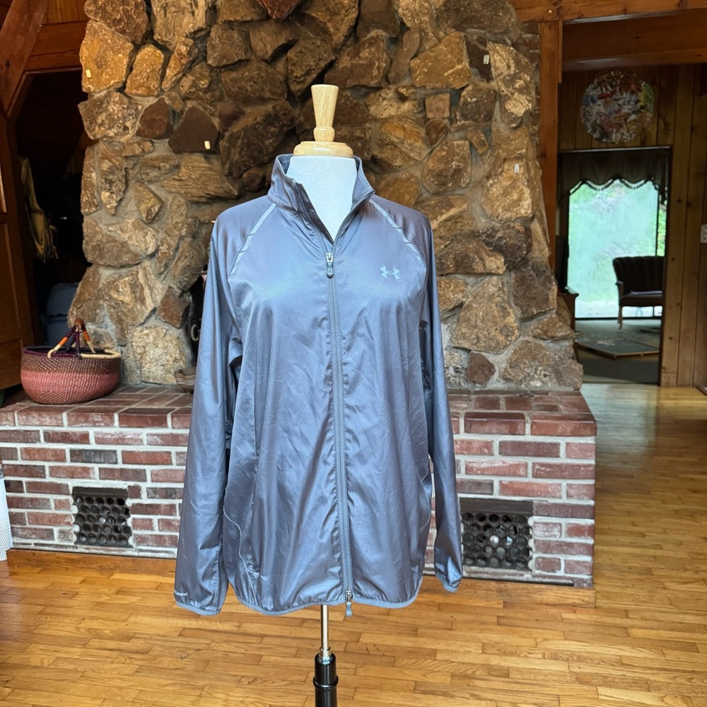 Under Armour Metallic Gray Windbreaker